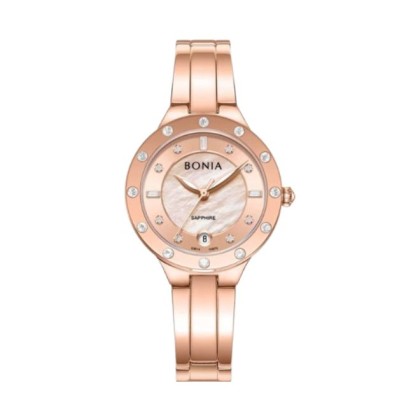 Bonia Stelle Elegance BNB10870-2567S Pink Dial Color Women Watch